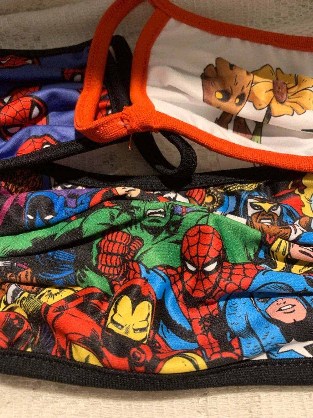 Disney Park, adult extra large facemask, Spider-Man, superhero and avengers